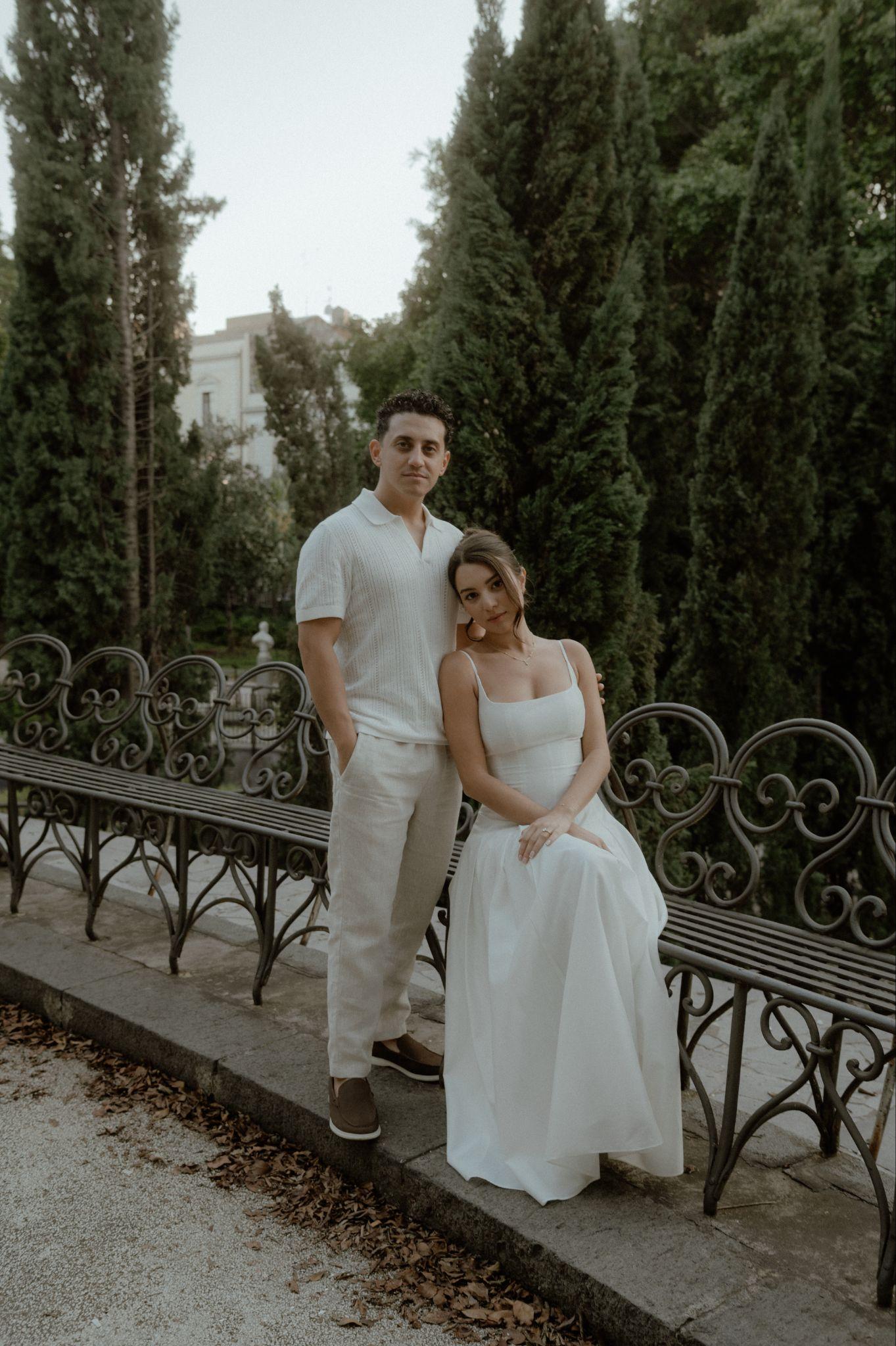 Emilia and Salvatore engagement photo 1 in Catania, Sicily