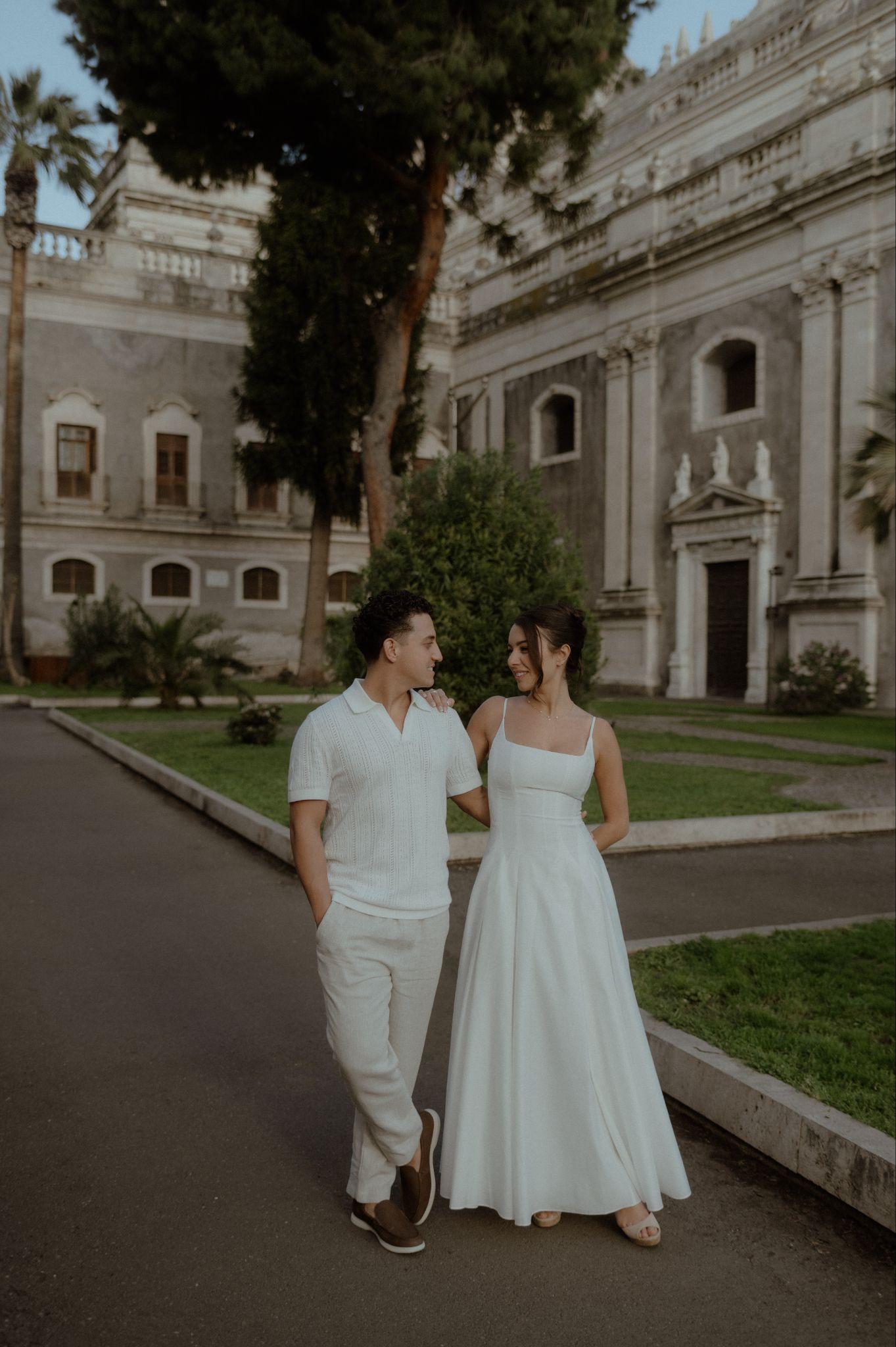 Emilia and Salvatore engagement photo 9 in Catania, Sicily