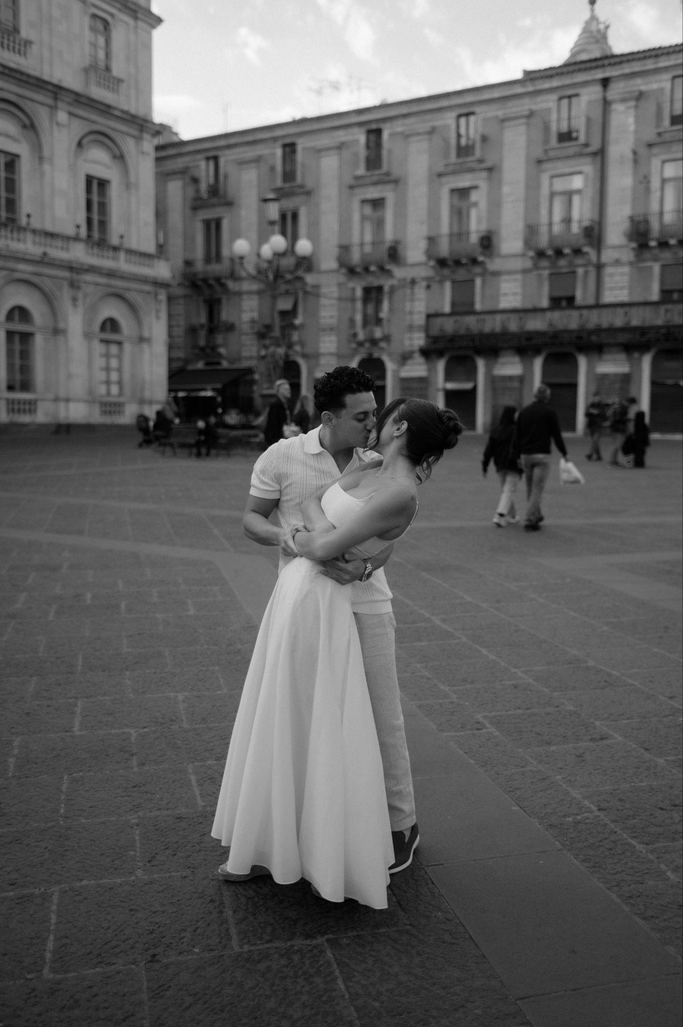 Emilia and Salvatore engagement photo 6 in Catania, Sicily
