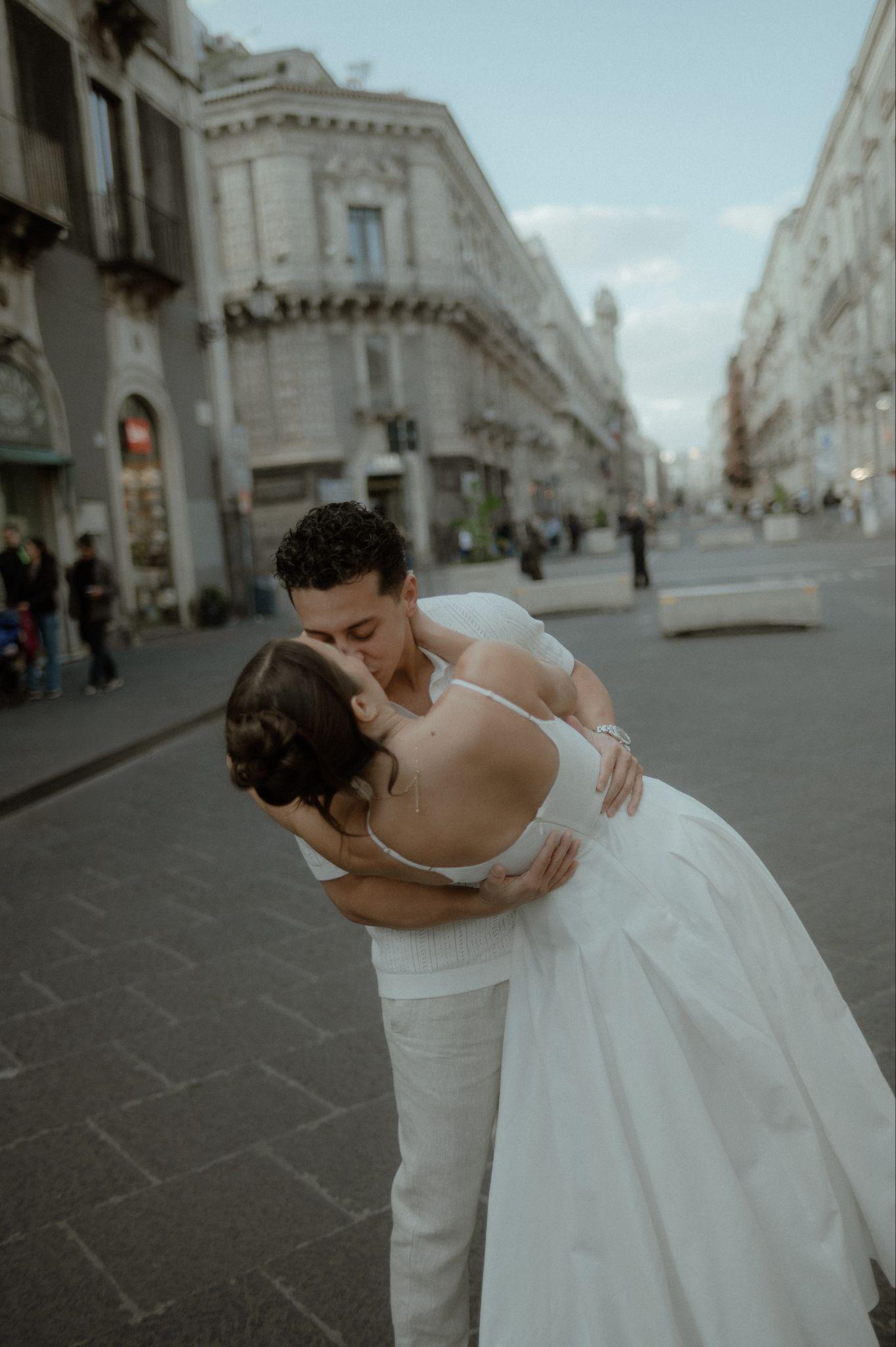 Emilia and Salvatore engagement photo 4 in Catania, Sicily